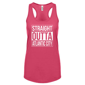 Straight Outta Atlantic City Womens Racerback Tank Top