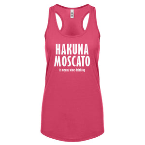Racerback Hakuna Moscato Womens Tank Top