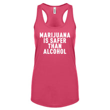 Racerback Marijuana is Safer Womens Tank Top