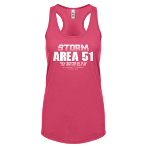 Storm Area 51 They Can't Stop Us All Womens Racerback Tank Top