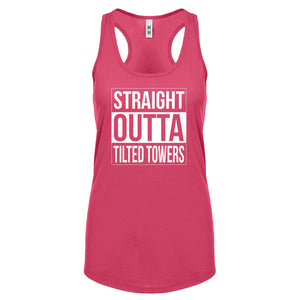 Racerback Straight Outta Tilted Towers Womens Tank Top
