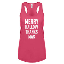 Racerback Merry Hallow Thanks Mas Womens Tank Top