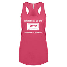 Opinions are like Mixtapes Womens Racerback Tank Top