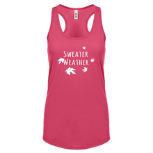 Sweater Weather Womens Racerback Tank Top