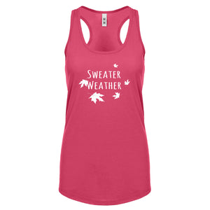 Sweater Weather Womens Racerback Tank Top