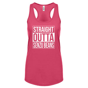 Straight Outta Senzu Beans Womens Racerback Tank Top
