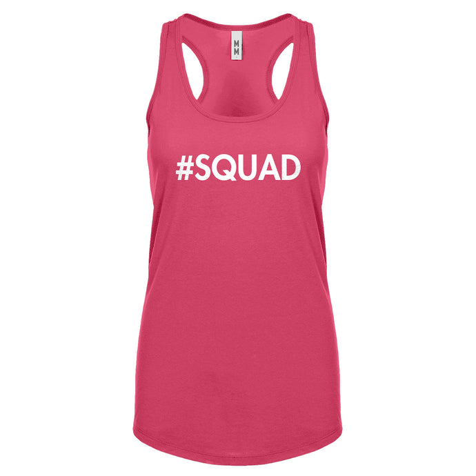 Racerback Hashtag Squad Womens Tank Top