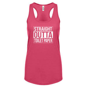 Straight Outta Toilet Paper Womens Racerback Tank Top