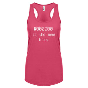 Racerback 000000 is the new black Womens Tank Top
