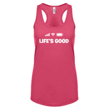 Life's Good Womens Racerback Tank Top