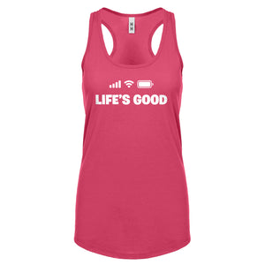 Life's Good Womens Racerback Tank Top