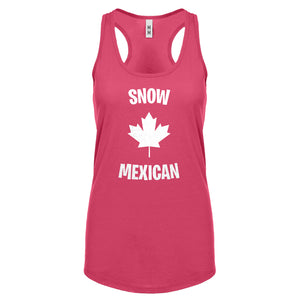 Snow Mexican Womens Racerback Tank Top