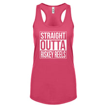 Straight Outta Riskey Reels Womens Racerback Tank Top