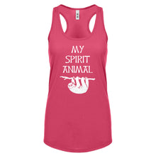 Sloth is my Spirit Animal Womens Racerback Tank Top