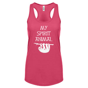 Sloth is my Spirit Animal Womens Racerback Tank Top
