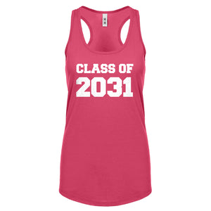 Class of 2031 Womens Racerback Tank Top