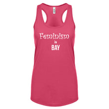 Feminism is Bay Womens Racerback Tank Top