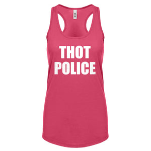 Racerback Thot Police Womens Tank Top