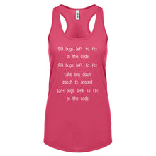 Racerback 99 Bugs in the Code Womens Tank Top