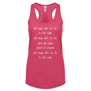 Racerback 99 Bugs in the Code Womens Tank Top