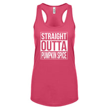 Straight Outta Pumpkin Spice Womens Racerback Tank Top