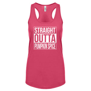 Straight Outta Pumpkin Spice Womens Racerback Tank Top