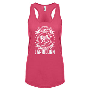 Racerback Capricorn Zodiac Astrology Womens Tank Top