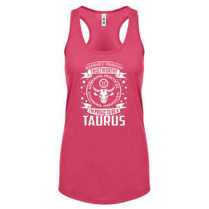 Racerback Taurus Astrology Zodiac Sign Womens Tank Top