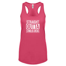 Straight Outta Stimulus Checks Womens Racerback Tank Top