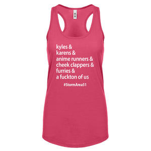 Storm Area 51 Runner Womens Racerback Tank Top
