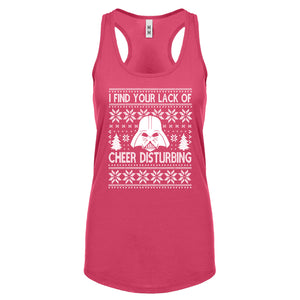 Racerback I Find Your Lack of Cheer Disturbing Womens Tank Top