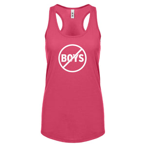 No Boys Womens Racerback Tank Top