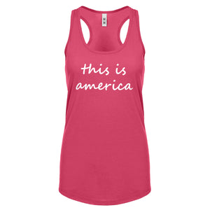 Racerback This is America Womens Tank Top