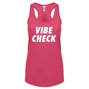 VIBE CHECK Womens Racerback Tank Top