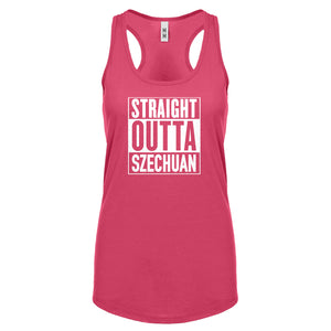 Racerback Straight Outta Szechuan Womens Tank Top