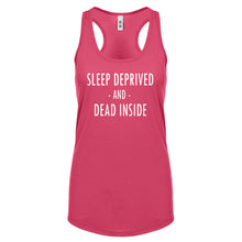 Racerback Sleep Deprived and Dead Inside Womens Tank Top
