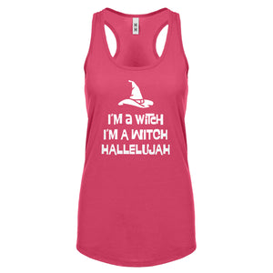 Im a Witch Hallelujah Womens Racerback Tank Top