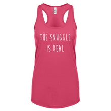 The Snuggle is Real Womens Racerback Tank Top