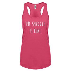 The Snuggle is Real Womens Racerback Tank Top
