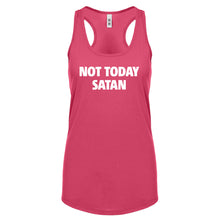 Not Today Satan Womens Racerback Tank Top