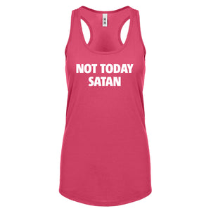Not Today Satan Womens Racerback Tank Top