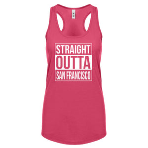 Straight Outta San Francisco Womens Racerback Tank Top