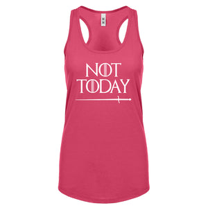 Not Today Womens Racerback Tank Top