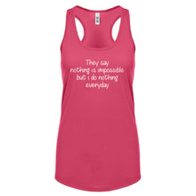 Nothing is Impossible Womens Racerback Tank Top