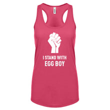 I Stand with Egg Boy Womens Racerback Tank Top