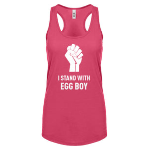 I Stand with Egg Boy Womens Racerback Tank Top