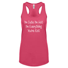 Im Cute Im Hot Womens Racerback Tank Top