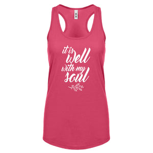 Racerback It is Well with My Soul Womens Tank Top
