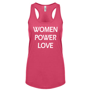 Racerback Women Power Love  Womens Tank Top