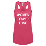 Racerback Women Power Love  Womens Tank Top